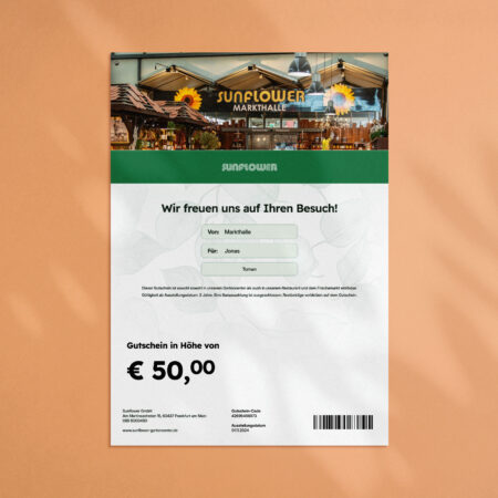 Gutschein zum Ausdrucken
